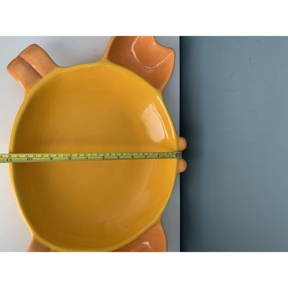 2005 Target Home Crab Large Serving Dish Vintage Platter Bowl Dip Orange Beach - Picture 8 of 16